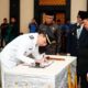 Suasana pelantikan pejabat eselon III dan IV di lingkungan Pemerintah Kota Gorontalo, Jumat (12/12/2025).