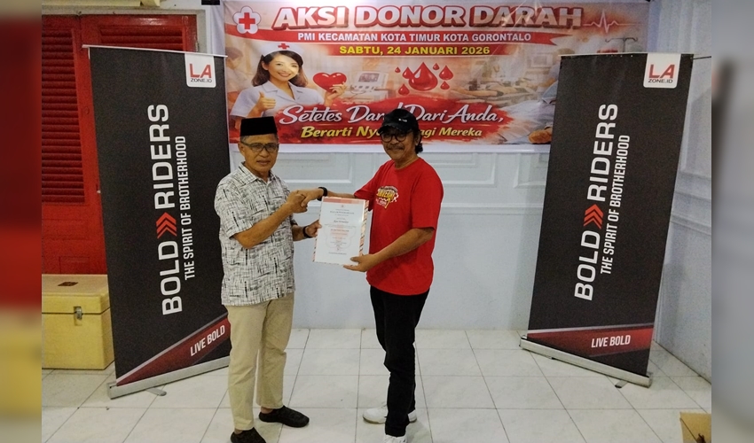 Aksi Donor Darah Bikers Diapresiasi Sekda Ismail