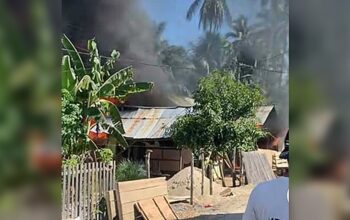 Rumah Warga di Tombulilato Ludes Terbakar, Delapan Warga Kehilangan Tempat Tinggal