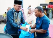 1.550 Warga Terima Paket Bahan Pokok, Pentasharufan Dana Zakat BAZNAS Kota Gorontalo