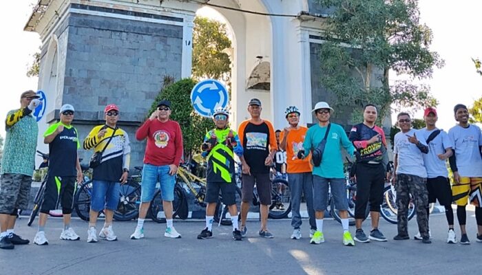 Bersama ORARI, Satpol PP dan Damkar Provinsi Gorontalo Gelar Gowes
