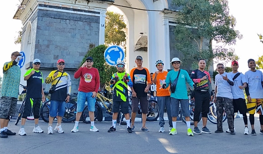 Bersama ORARI, Satpol PP dan Damkar Provinsi Gorontalo Gelar Gowes