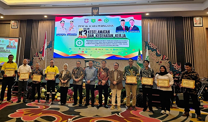 Delapan Perusahaan Raih Penghargaan Nihil Kecelakaan Kerja di Gorontalo