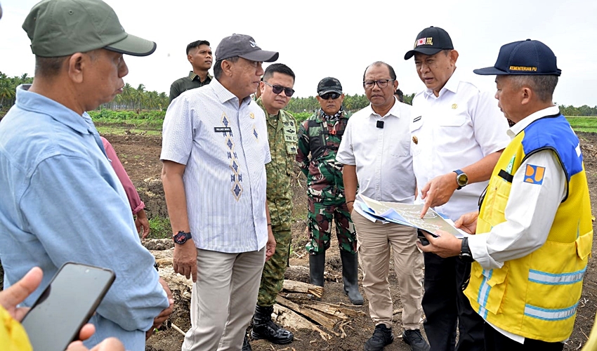 Gubernur Cek Progres Percetakan Sawah di Randangan, Pastikan Program Berjalan Cepat dan Tepat