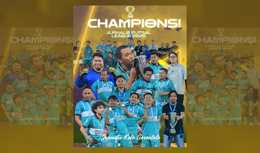 JFL 2026 Peringatan HPN ke-80_ Tak Pernah Alami Kekalahan, Tim Kota Gorontalo Sabet Juara_