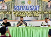 Bupati Rum Pagau Sosialisasikan Budidaya Bambu Petung ke Petani Boalemo