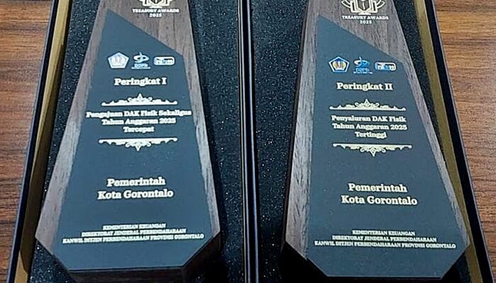 Treasury Award, Pemkot Gorontalo Bawa Pulang Dua Penghargaan