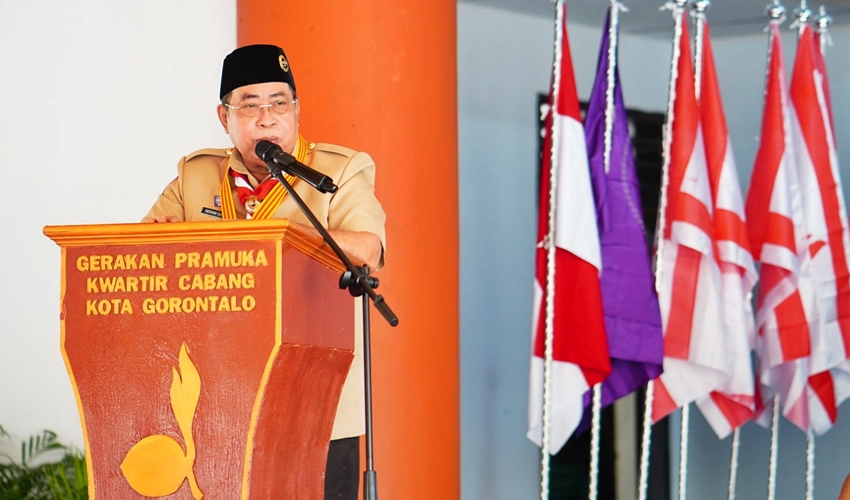 Adhan Tekankan Penguatan Gerakan Pramuka di Kota Gorontalo