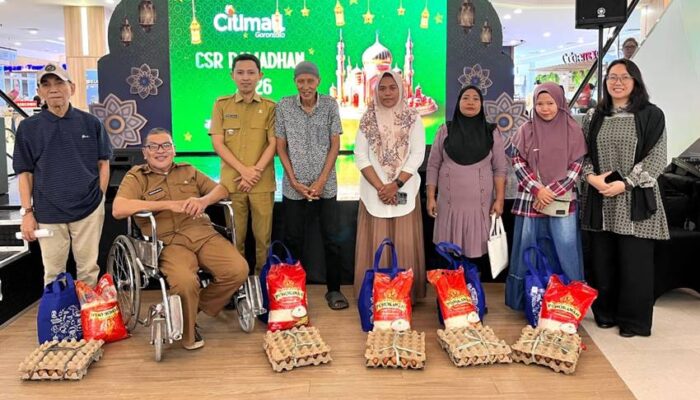 Berbagi Berkah Ramadan: Citimall Gorontalo Bagikan Bantuan Bahan Pokok ke Kaum Dhuafa