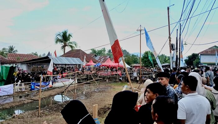 Libatkan Generasi Muda, Gebyar Ketupat Desa Lamahu dan Sejahtera Belangsung Meriah