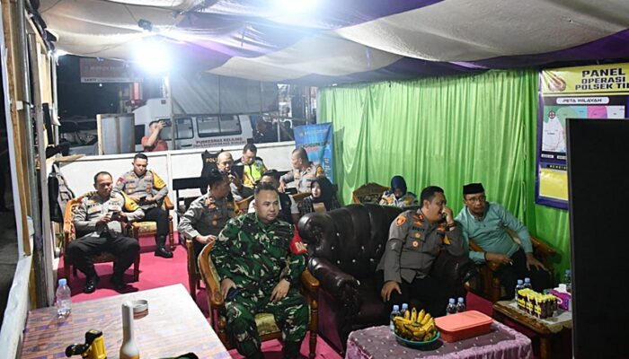 Pastikan Boalemo Kondusif, Wabup Lahmuddin Cek Posko Pengamanan Malam Takbiran