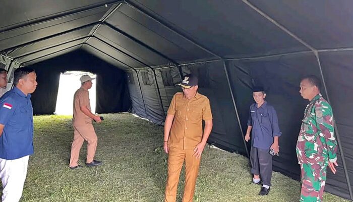 Pastikan Fasilitas Siap, Wabup Cek Lokasi Penampungan Pasukan Batalyon di Tilamuta