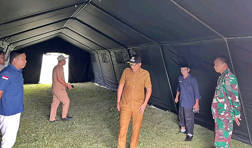 Pastikan Fasilitas Siap, Wabup Cek Lokasi Penampungan Pasukan Batalyon di Tilamuta