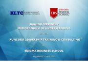 Perkuat Sinergi Akademik dan Industri Global, KLTC Lakukan MoU Dengan Enigma Business School (EBS)