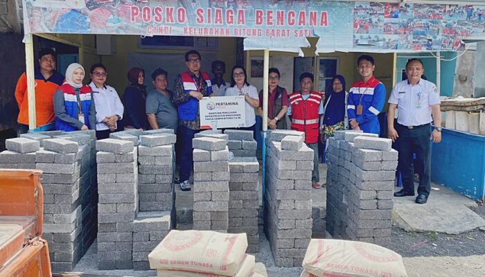 Pertamina Patra Niaga Salurkan Bantuan Pemulihan Infrastruktur Pasca Gempa di Bitung