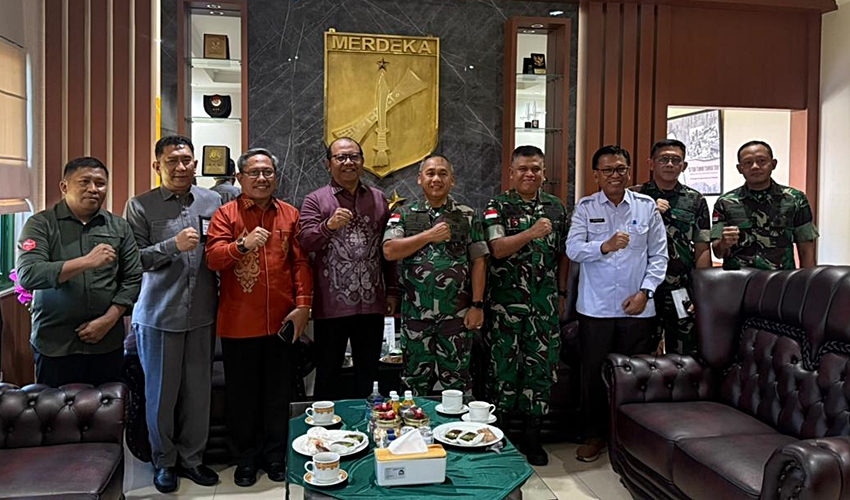 Sekdaprov dan Pangdam XIII_Merdeka Perkuat Sinergi Dukung Program Strategis Nasional