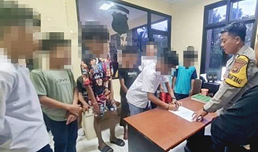 Belasan Pelajar di Tilango Digerebek Polisi Saat Pesta Cap Tikus di Jam Sekolah