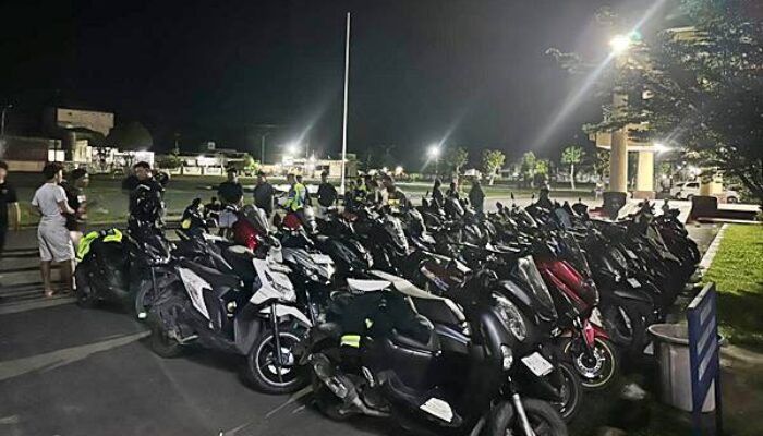Gunakan Knalpot Brong, 38 Kendaraan Diamankan Polres Pohuwato