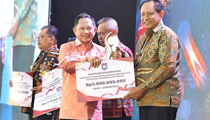 Hasil Sentuhan Tangan Dingin Gusnar, Gorontalo Jadi Terbaik I Pengendalian Inflasi di Sulawesi