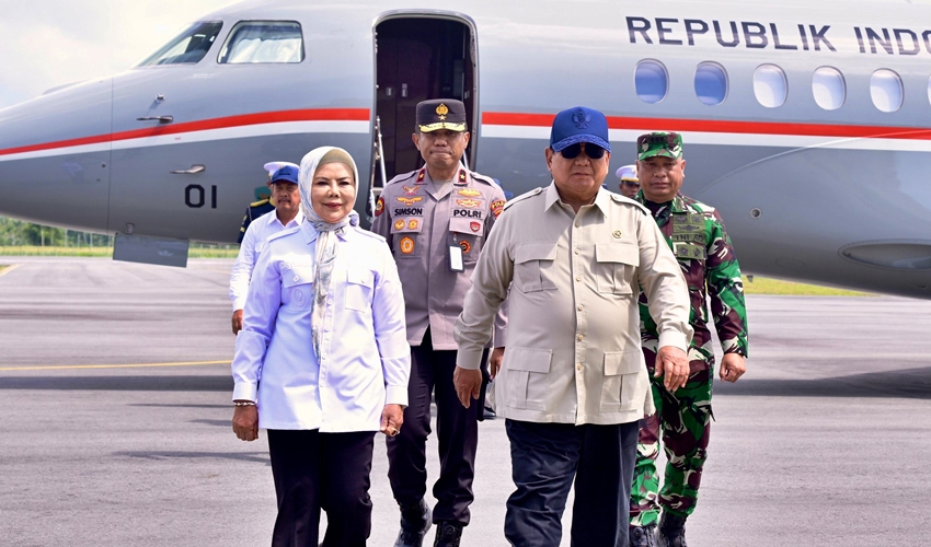 Lukisan Sejarah Idah Syahidah dan Prabowo Subianto di Gorontalo