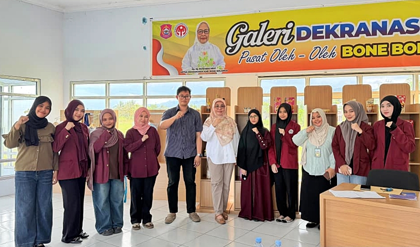 Mahasiswa Agribisnis UNG Dorong Galeri Dekranasda Bonbol Jadi Pusat Wisata Belanja Produk Lokal