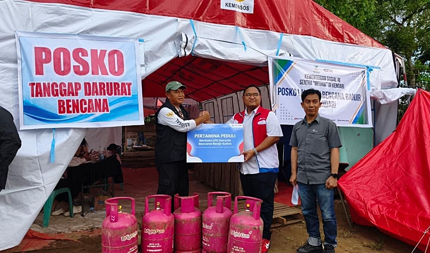 Pertamina Patra Niaga Salurkan Bantuan untuk Korban Banjir Kendari
