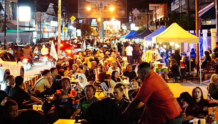 UMKM Street Food Ubah Wajah Malam Kota Gorontalo, Balap Liar Menghilang