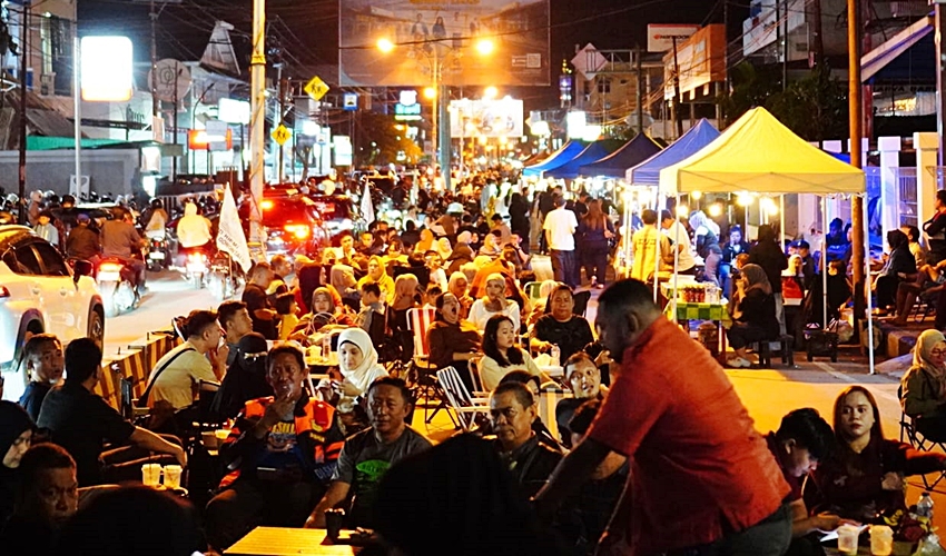 UMKM Street Food Ubah Wajah Malam Kota Gorontalo, Balap Liar Menghilang