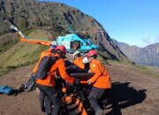 Helikopter FINNS Search & Rescue berhasil evakuasi wisatawan terluka dari Gunung Rinjani