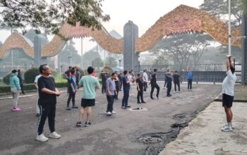 Pererat Kebersamaan, Manajemen BRI Region 6 Gelar Jogging Bersama di Kawasan TMII
