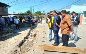 Aleg Telaga Cs Pastikan Pembangunan Jalan Roky Katili Sesuai Perencanaan
