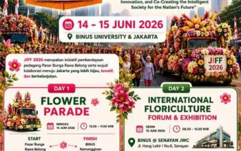 BINUS Dorong Pasar Bunga Rawa Belong Jadi Destinasi Florikultura