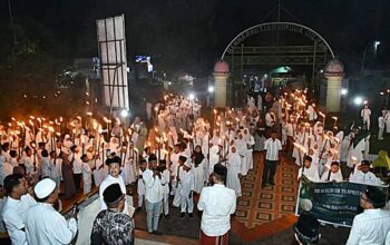 Pawai Obor Warnai Peringatan Tahun Baru Islam 1448 Hijriah di Boalemo