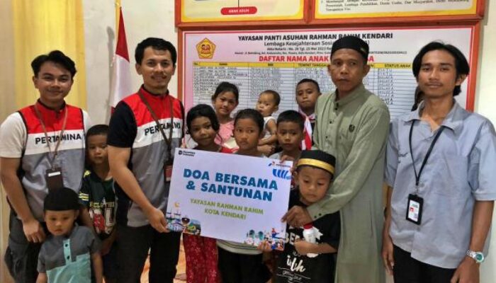 Pertamina Patra Niaga Perkuat Kepedulian Sosial, Santuni Anak Panti Asuhan di Kendari