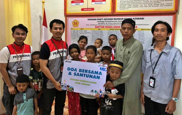 Pertamina Patra Niaga Perkuat Kepedulian Sosial, Santuni Anak Panti Asuhan di Kendari