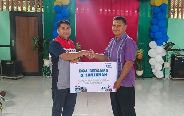 Pertamina Patra Niaga Tebar Kepedulian di Poso, Santuni Anak Yatim dan Disabilitas Rp10 Juta