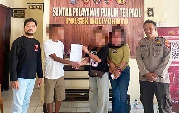 Salah Paham di Jalan Nyaris Berujung Konflik, Polsek Boliyohuto Turun Tangan Mediasi