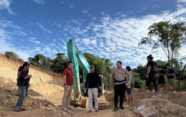 Satu Unit Excavator Kembali Disita Polisi dari Lokasi PETI Bulangita