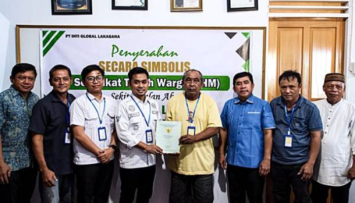 BJA Group Fasilitasi Sertifikasi Lahan Warga di Sepanjang Jalan Akses Pelabuhan Lalape