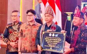 Kolaborasi SUCOFINDO–ABPEDNAS Hadirkan Akses Air Bersih bagi Desa Pulau Semambu