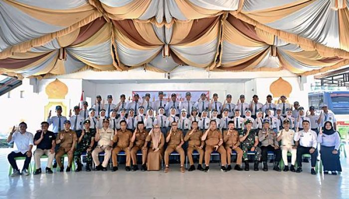 Wabup Lahmuddin Ingatkan 42 Calon Paskibraka Boalemo Jaga Kondisi Selama Latihan