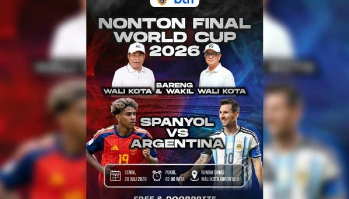 Pemkot Gelar Nobar Final Piala Dunia 2026, Gratis dan Ada Doorprize