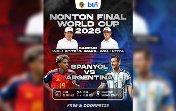 Pemkot Gelar Nobar Final Piala Dunia 2026, Gratis dan Ada Doorprize
