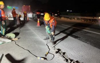 Jaga Kualitas Layanan Jalan Tol, PT Jasamarga Tollroad Maintenance Laksanakan Rekonstruksi Perkerasan di Ruas Jalan Tol Jakarta-Tangerang