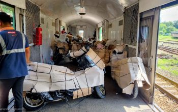 1.425 Motor Dikirim dari Yogyakarta, KAI Logistik Dukung Mobilitas Masyarakat Selama Libur Panjang Pendidikan