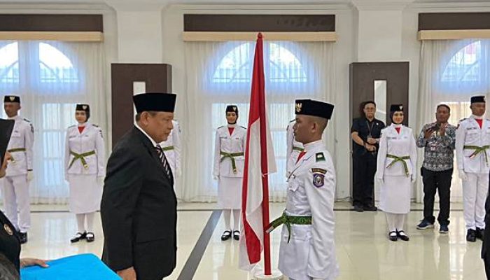 25 Anggota Paskibraka Gorontalo Dikukuhkan, Gusnar Tekankan Semangat Kebangsaan