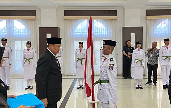 25 Anggota Paskibraka Gorontalo Dikukuhkan, Gusnar Tekankan Semangat Kebangsaan