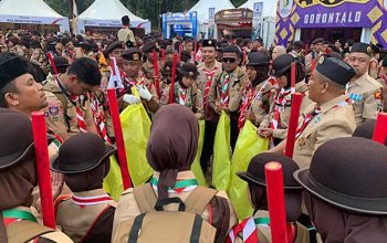 Dari Cibubur, “Torang Bekeng Bae” Bergema_ Pramuka Kota Gorontalo Bawa Karakter Daerah ke Panggung Nasional