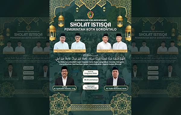 Hujan Tak Kunjung Turun, Besok Pemkot akan Gelar Salat Istisqa di Lapangan Taruna Remaja
