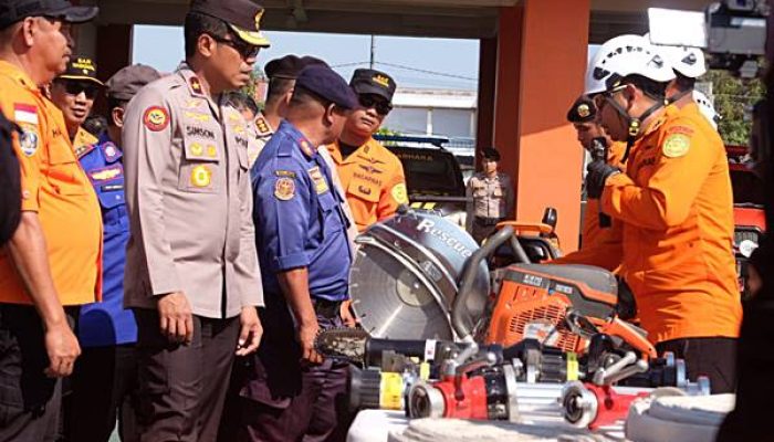 Perkuat Sinergi Lintas Instansi, Wakapolda Cek Kesiapan Basarnas Hadapi Potensi Bencana